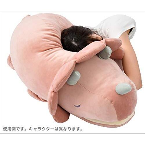 りぶはあと 抱き枕 プレミアムねむねむアニマルズ かむかむズ カバのヒッポ BIGサイズ (全長約100cm) ギフト袋付き ふわふわ もちもち 78108-71 かむかむズ プレミアムねむねむアニマルズ 口の中に手が入る