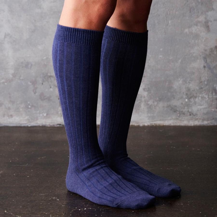 HARUSAKU（ハルサク） 日本製 メンズ ハイソックス ブラック 1足 靴下