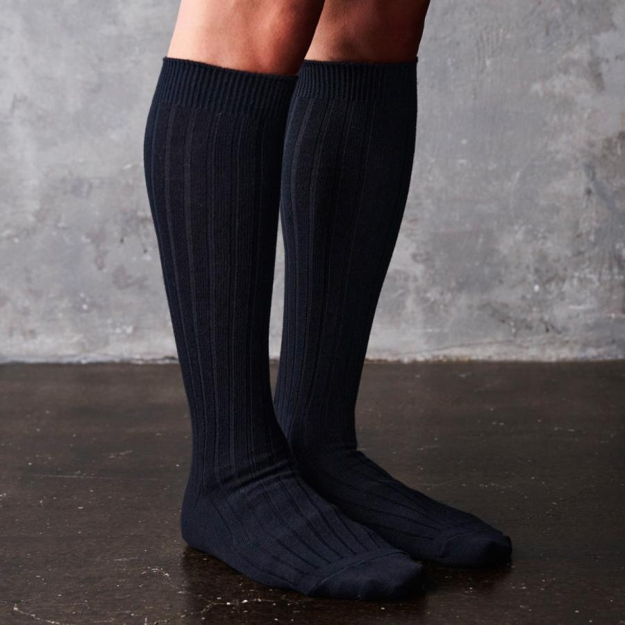 HARUSAKU（ハルサク） 日本製 メンズ ハイソックス ブラック 1足 靴下