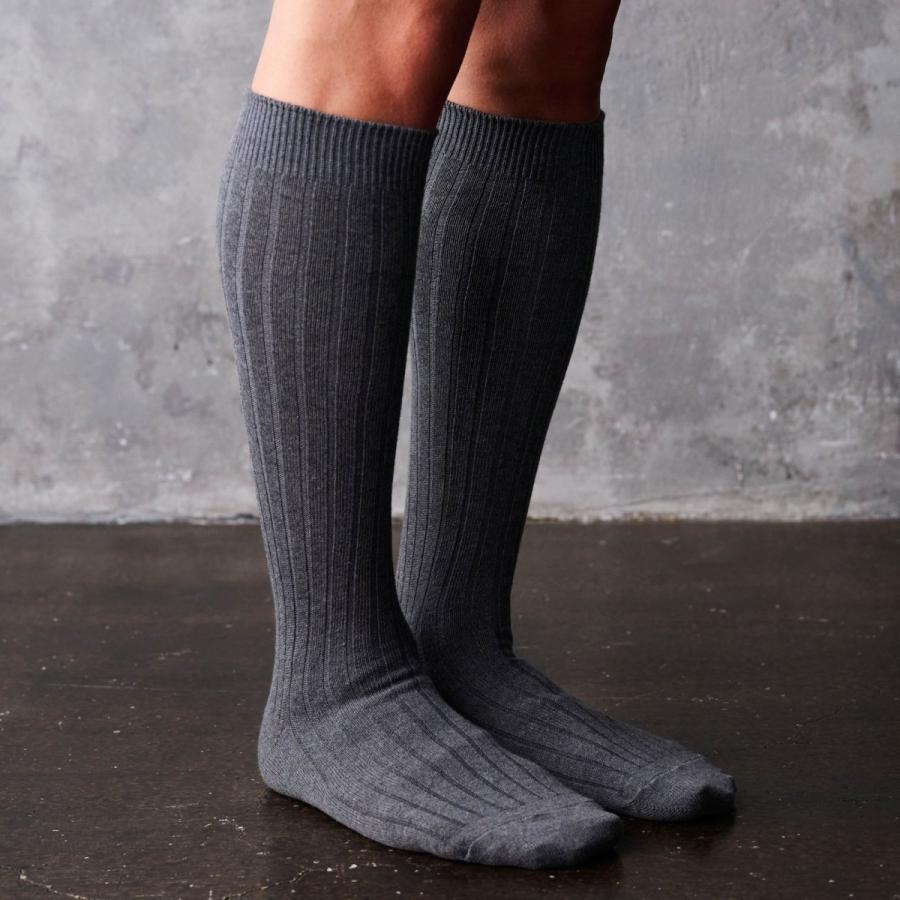 HARUSAKU 日本製 メンズ ハイソックス ブラック 1足 靴下 フォーマル