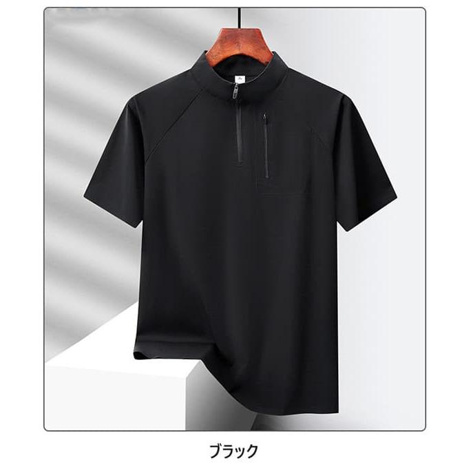 ブリーフィング ゴルフ 接触冷感　モックネックシャツ　サイズXL 接触冷感 ゴルフシャツ モックネックシャツ メンズ ひんやり 涼しい