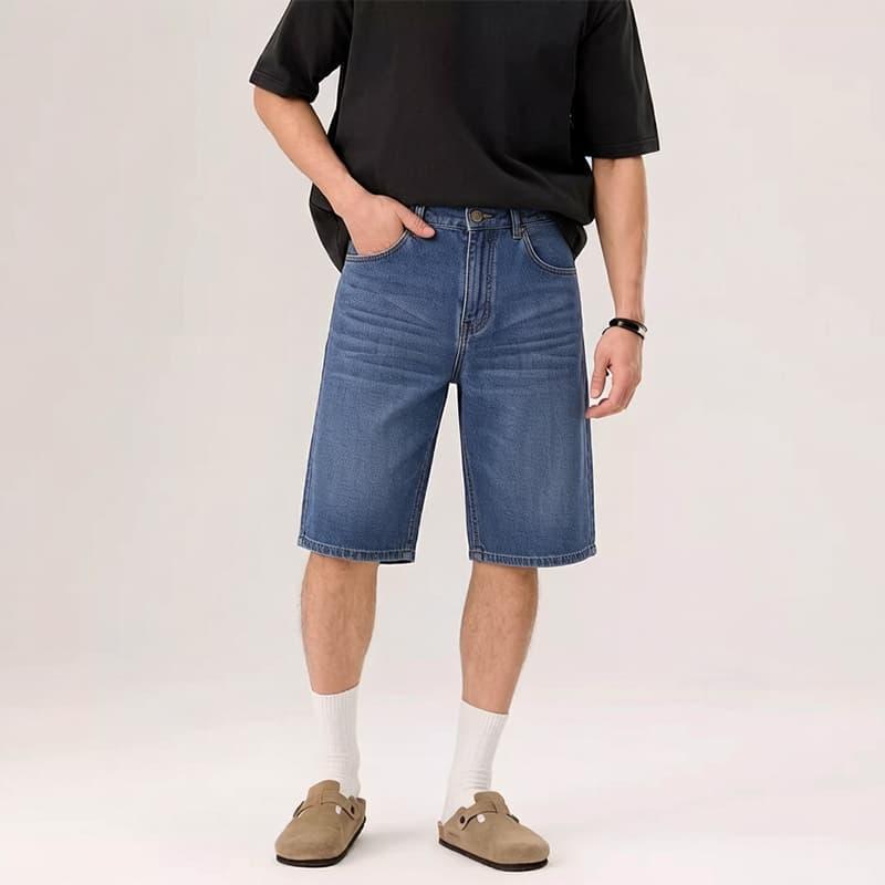 デニムパンツ メンズ ショートパンツ ハーフパンツ ストレッチ