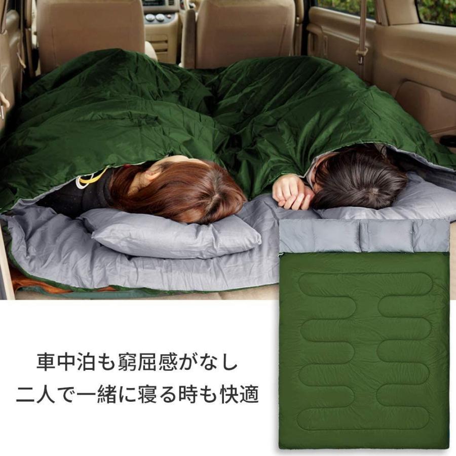 あすつく Canway 寝袋 2人用 防水シュラフ スリーピングバッグ 封筒型 キャンプ 連結解体可能 車中泊 防災用 自宅用 避難用 コンパクト 最 Cisama Sc Gov Br