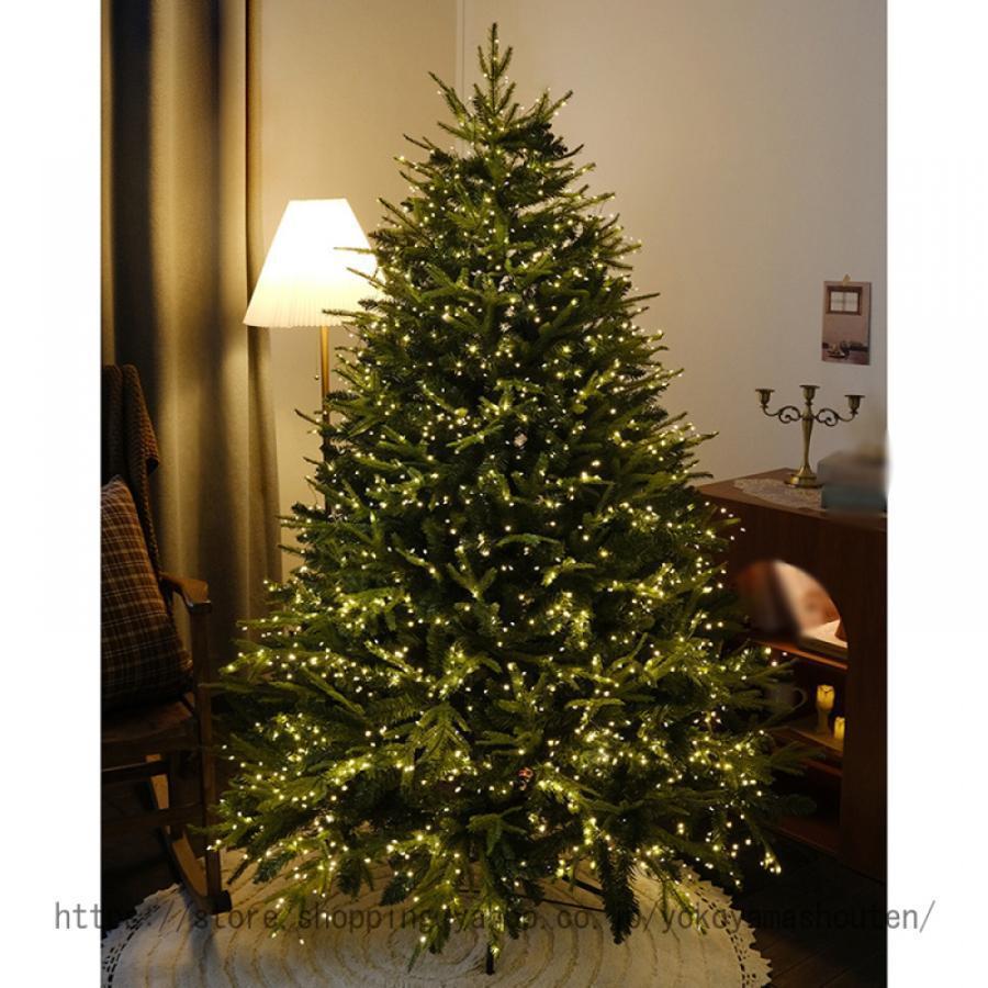 クリスマスツリー 特大 北欧風 おしゃれ 飾り 本物そっくり リアル クリスマスツリーの木 赤 青 金 銀 クリスマスツリー 豪華なオーナメントセット もみの木 クリスマスツリー
