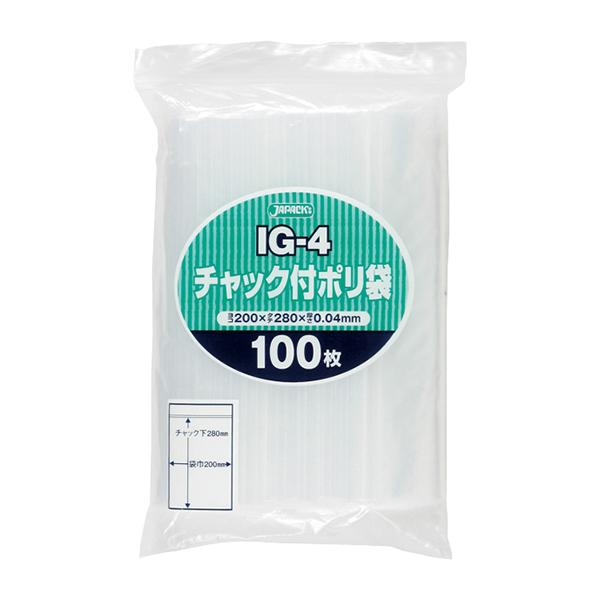 {5ケース以上特別価格（事業者限定）}IG-4　ジャパックス　ポリ袋　LDPE　透明　200mm×280mm