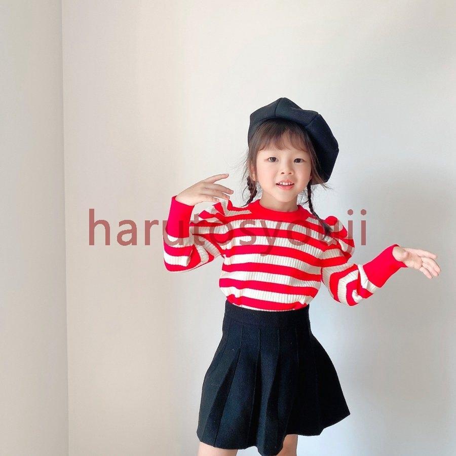 キッズスカート韓国子供服スカートミニスカート子供女の子プリーツスカートニットハイウエストショート丈おしゃれ可愛い学生服制服発表会通学 16春夏 新作