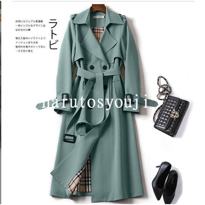 大人気 スプリングコート レディース トレンチコート 春コート ロングコート 春 秋 アウター とろみ感 上品 チェスターコート 通勤 高級感 大人 オシャレ ゆったり Simbcity Net