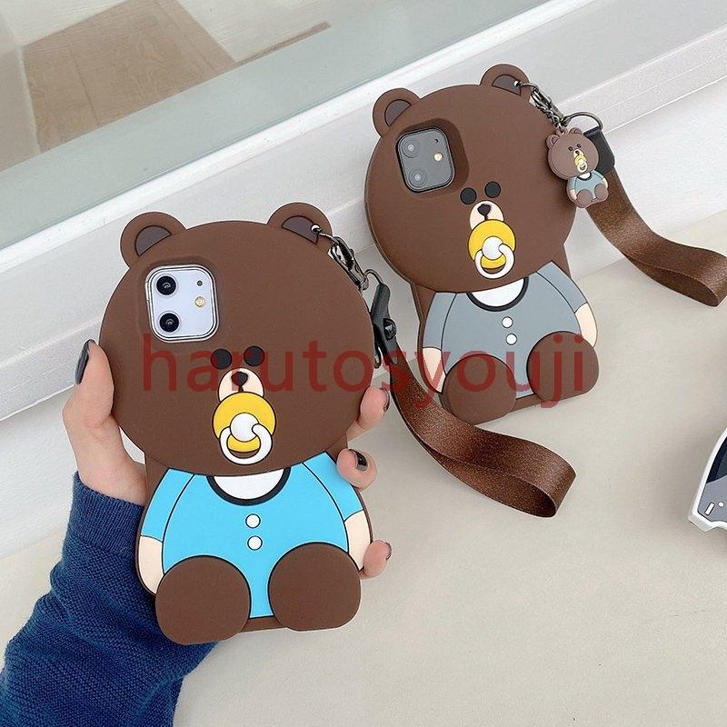 Iphonexsmaxxrcaseiphone11iphone12minipromaxアイフォンケースキャラクターシリコンケーススマホカバー立体クマ Haru 87xmpaw 晴翔商事 通販 Yahoo ショッピング