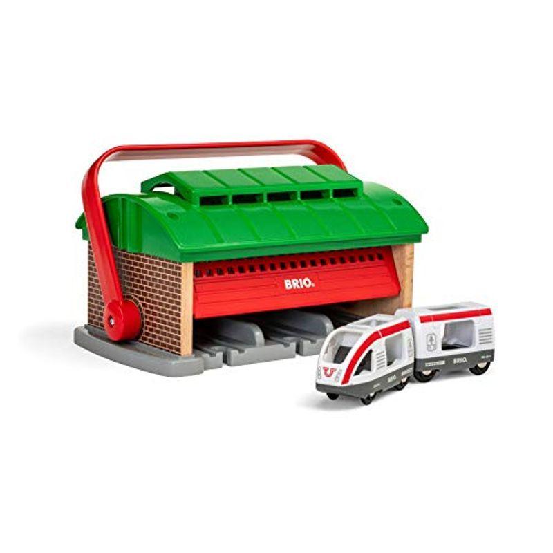 Brio ブリオ World ハンドル付列車車庫 電車 おもちゃ 木製 レール D8b1t5de6s かるた Centralcampo Com Br