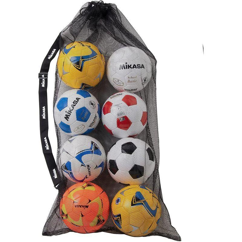 Mikasa ミカサ ボールバッグ メッシュ巾着型 6個入り バレーボール サッカーボール向け ブラック Mbas 大放出セール