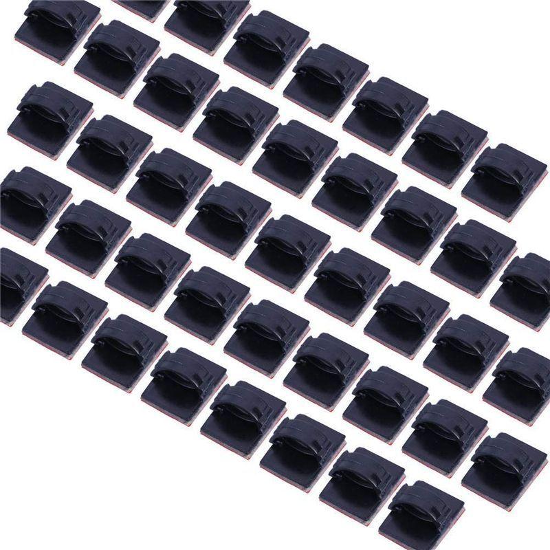 Ccinee ケーブルクリップ コードクリップ 収納 ケーブル固定具 テープ有り 車用 家庭用 事務室用 ４０個入り Zb8fvynjp1 Cevicheriaviejobolo Ec