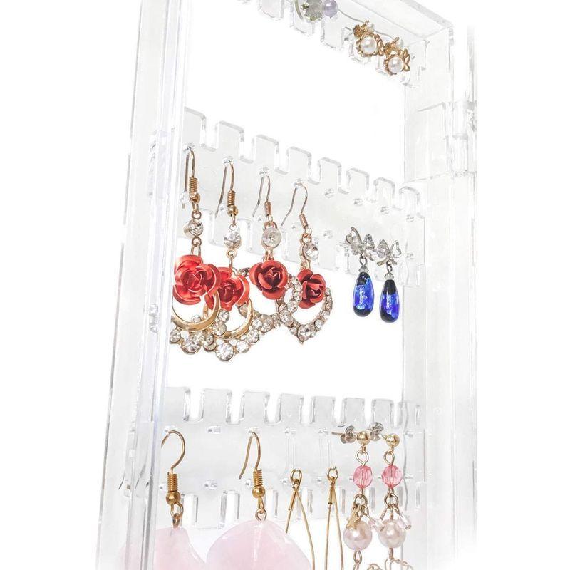ピアス収納 ネックレス イヤリング アクセサリー収納 収納棚 収納袋 収納スタンド 収納ラック アクリル 透明 クリア 折り畳み式 おしゃれ 春和堂 通販 Yahoo ショッピング