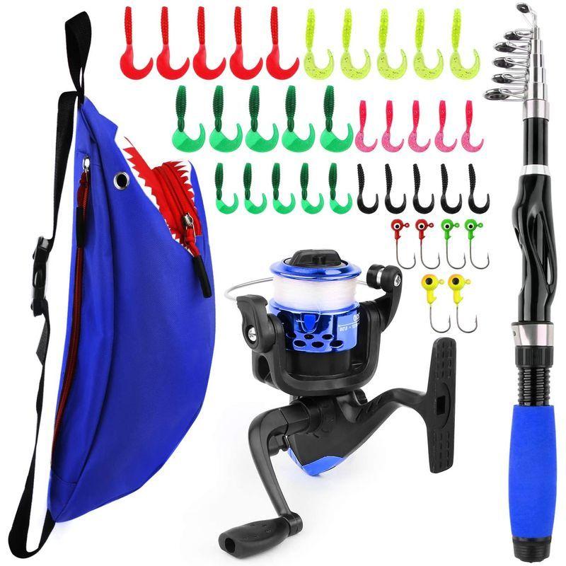 いいスタイル 1 5m釣り竿セット 子供用釣りセット 伸縮式釣り竿 釣具セット スピニングリール 入門セット 初心者向け 海釣り コンパクトロッドamp スピニ Materialworldblog Com