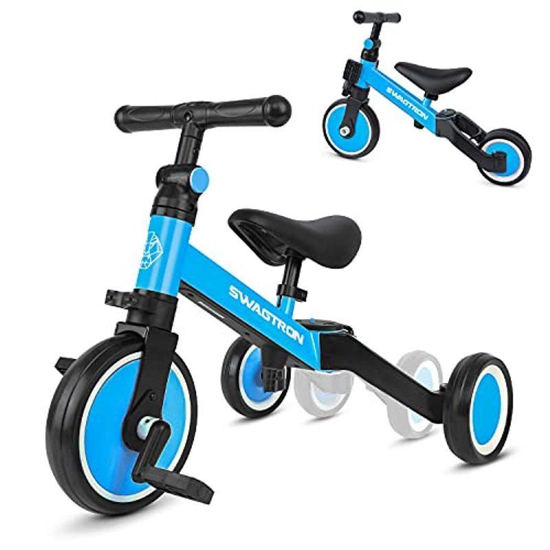 現金特価 Swagtron 三輪車 折りたたみ 3in1 折りたたみ三輪車 1 4歳子供用 自転車 調整可能 安定性 アウトドア 室内兼用 誕生日プレ 安い Nitaisevinimataji Com