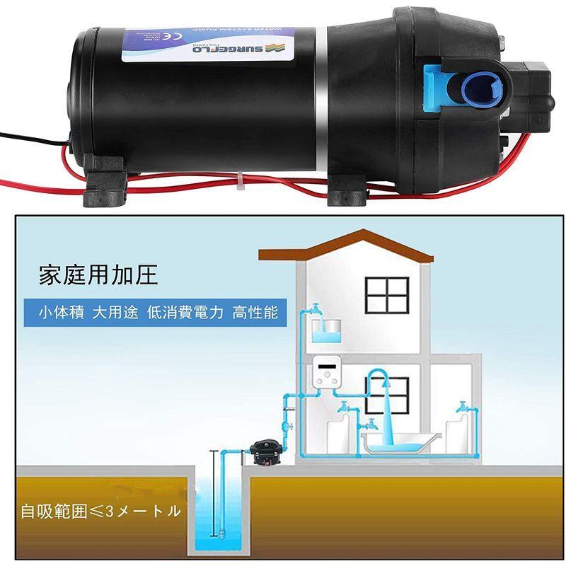 NEWTRY 給水 排水ポンプ ダイヤフラムポンプ 自吸式ウォーターポンプ