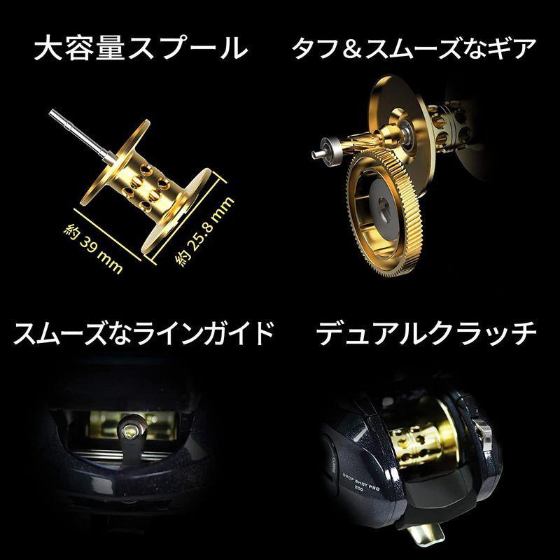 22正規激安 右 ベイトリール Pro 0 Shot ドロップショットプロ Drop ワタチャンプ Watachamp カウンター付き 防 Led ベイトリール ルアー用 Michiganestateplanning Com