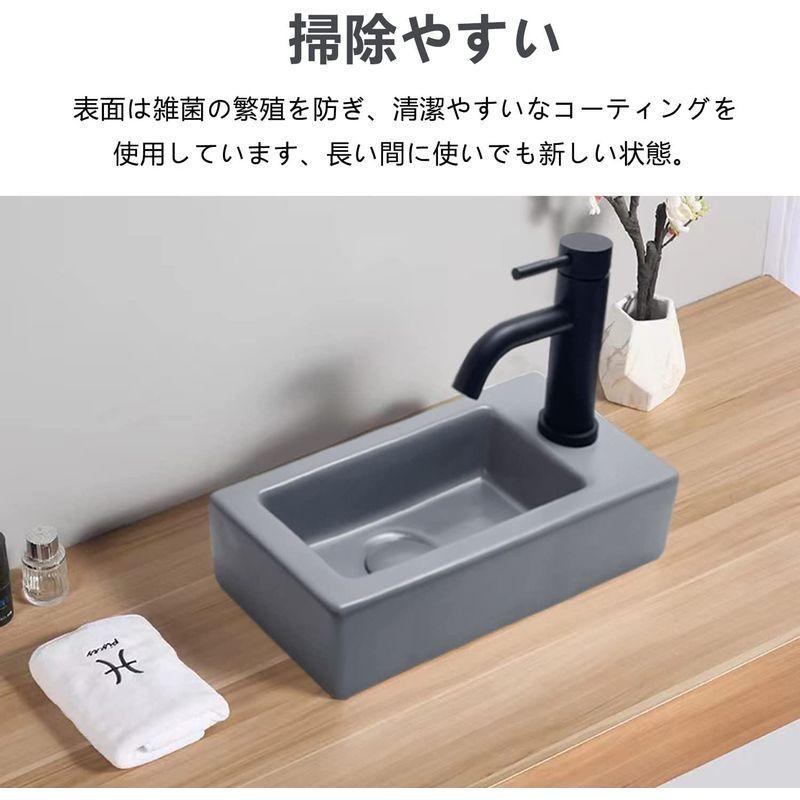 JOMOWN限定販売 手洗い器 おしゃれ グレー 手洗器 壁掛け JOMOWN限定販売 手洗い器 おしゃれ グレー 手洗器 壁掛け