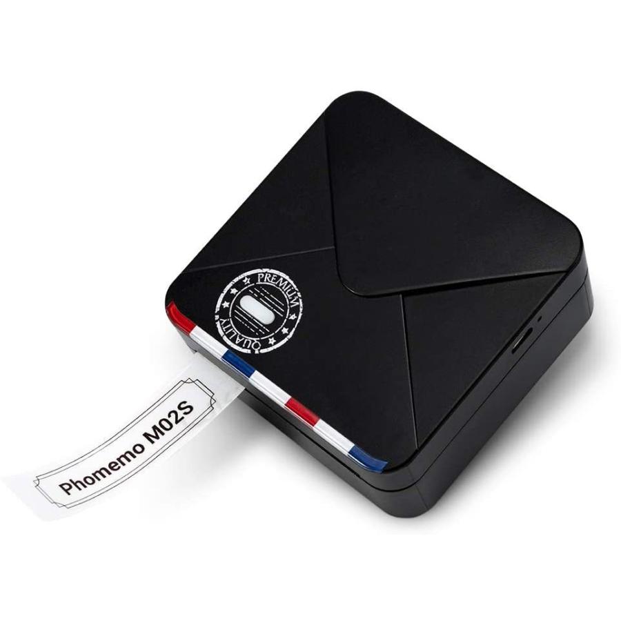 即納 最大半額 フォトプリンター Phomemo M02s ブラック ラベルプリンター モバイル スマホ対応 安い Wolbergstudio Com