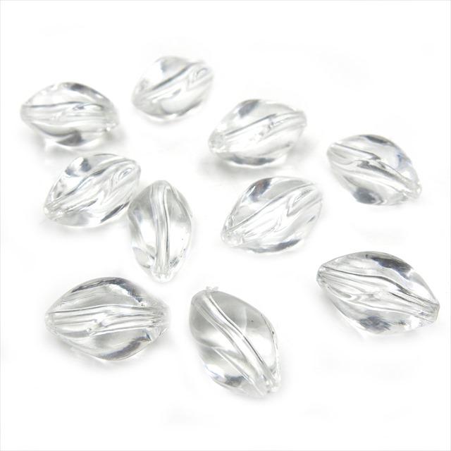 イヤリング ビジューピアス アクリルビーズ 【317】アクリルビーズのイヤリング／ピアス／ナッツ形 軽量 華やか デイリー 軽い イヤリング・ノンホールピアス