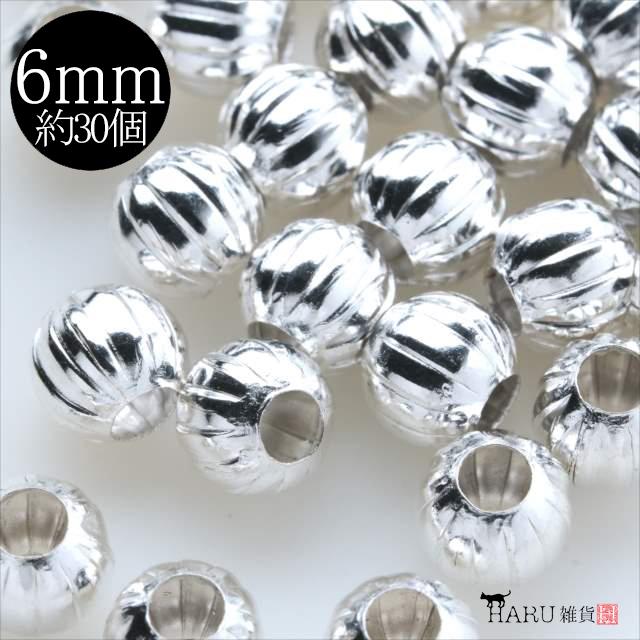 メタルビーズ 線入り シルバー 6mm 約35個 ボール パーツ 銀 ロンデル スペーサー 金属 ビーズ 穴 ホール ハンドメイド 素材 材料 手芸 シルバービーズ ピアス Bizusen6 S アクセサリーパーツのharu雑貨 通販 Yahoo ショッピング