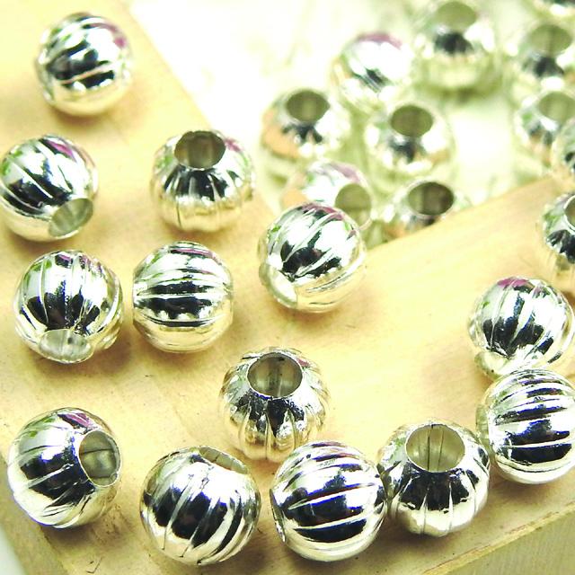 メタルビーズ 線入り シルバー 6mm 約35個 ボール パーツ 銀 ロンデル スペーサー 金属 ビーズ 穴 ホール ハンドメイド 素材 材料 手芸 シルバービーズ ピアス Bizusen6 S アクセサリーパーツのharu雑貨 通販 Yahoo ショッピング