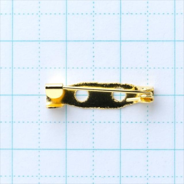 ゴールド ブローチピン 10個セット 20mm 金 ピンブローチ 金具 パーツ