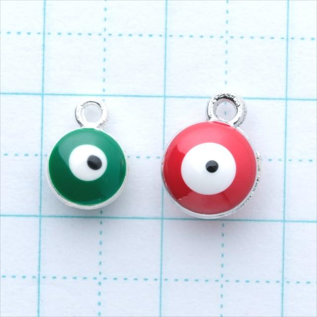 ナザールボンジュウ 目玉チャーム ミックスカラー 7色約23個セット