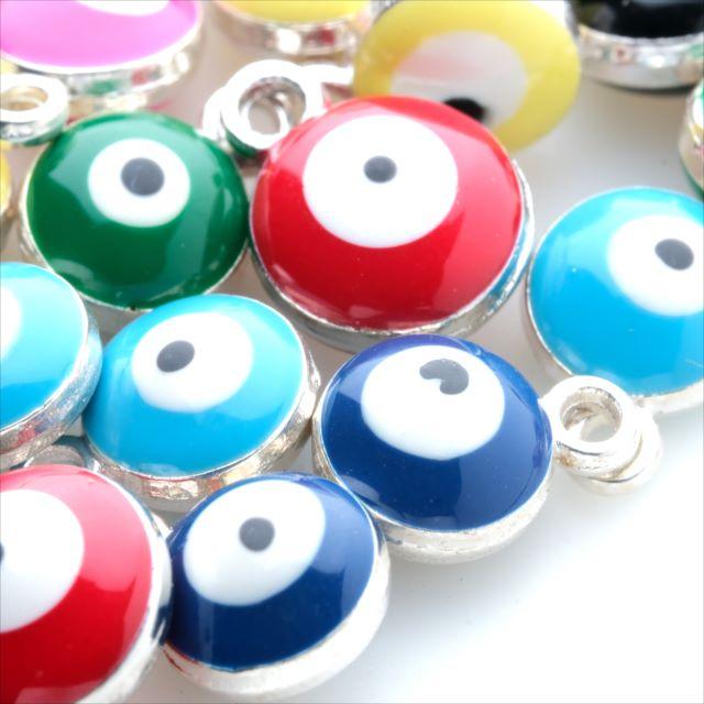 ナザールボンジュウ 目玉チャーム ミックスカラー 7色約23個セット