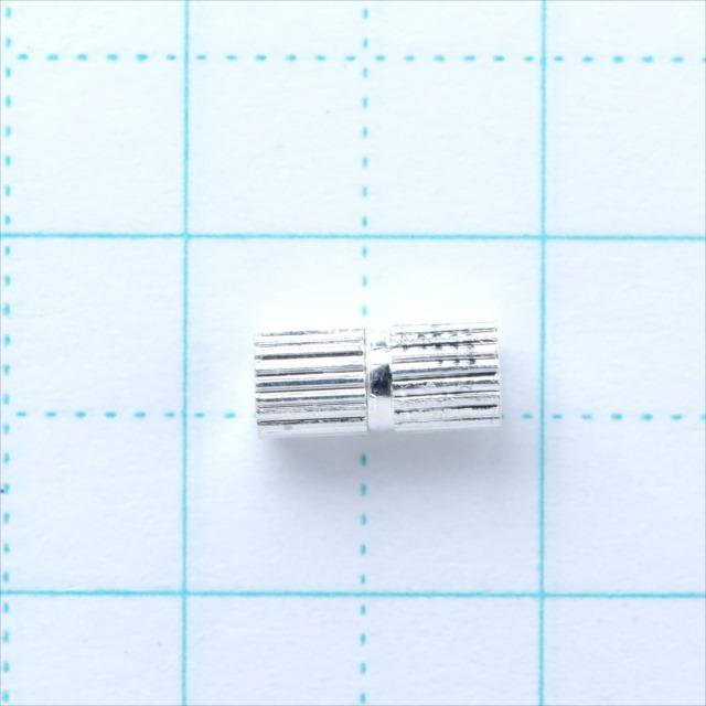ネジ式クラスプ 1本 7mm×3mm ゴールド シルバー ホワイトシルバー 穴