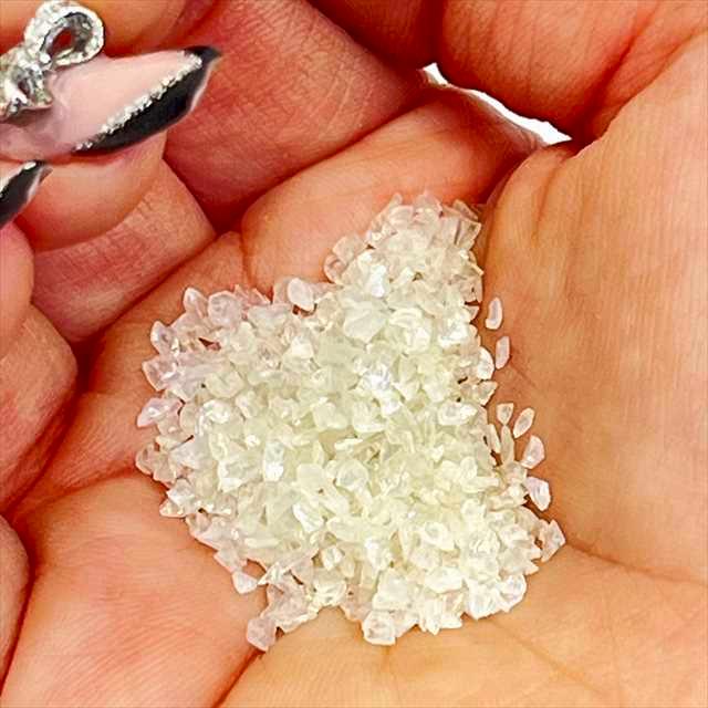 ガラスカレット オーロラ 10g ブルー グリーン系 ガラスフレーク ガラスフリット クラッシュガラス 大粒 小粒 ネイル レジン 封入パーツ 埋め込み 硝子 欠片｜haruzakka｜16