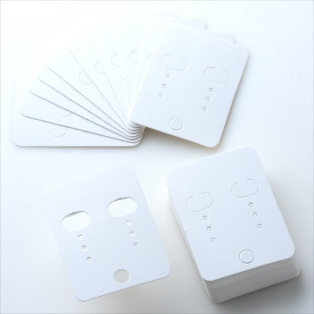 ピアス台紙 50枚セット 40mm×55mm アクセサリー イヤリング 台紙