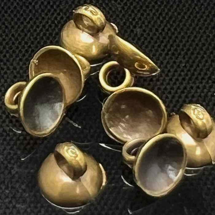 ガラスドーム カン付き キャップ 10個セット 6mm 8mm 10mm 樹脂 蓋