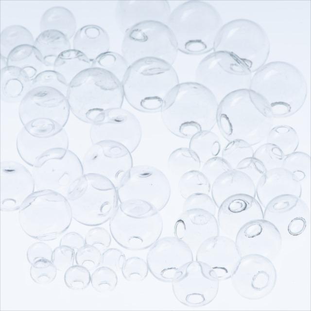 ガラスドーム 60個セット 6サイズ×10個 8mm 10mm 12mm 14mm 16mm 18mm 