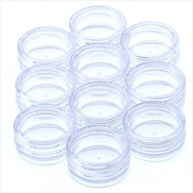 アクリルケース 10個セット クリアー 透明 蓋付き 丸型 プラスチックケース ネイル アクセサリー パーツケース コレクションケース コンテナ 収納 整理 容器 Etc10 01 アクセサリーパーツのharu雑貨 通販 Yahoo ショッピング