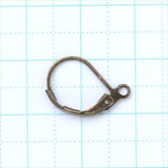 アンティーク フレンチフック 10個セット カン付き 金古美 ピアス