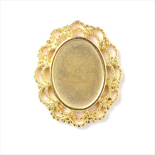 ミール皿 1枚 楕円 g01 ゴールド 金 カンなし カン無し オーバル