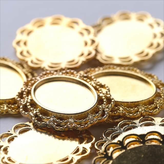 ミール皿 1枚 楕円 g01 ゴールド 金 カンなし カン無し オーバル