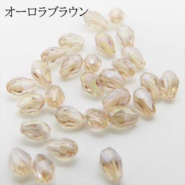 しずく型 ガラスビーズ 4mm ミックス 100個セット 14カラー アソート