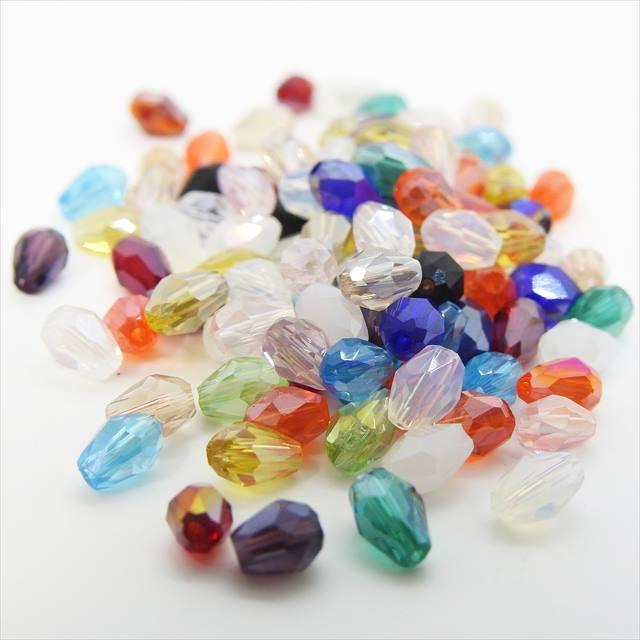 レインボー 手染め ビーズ 雫 ドロップ キラキラ 大ぶり ピアス レインボー 手染め ビーズ 雫 ドロップ キラキラ 大ぶり ピアス