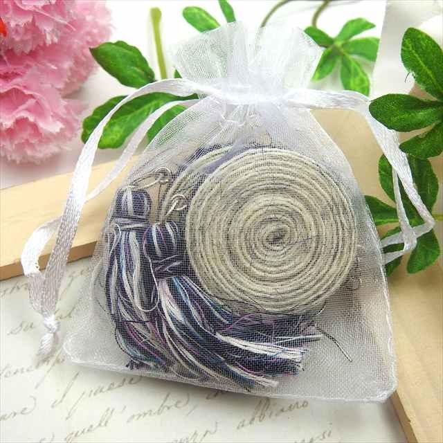 おまけ・サシェ サンプル】色・柄・サイズオーガンジー巾着袋