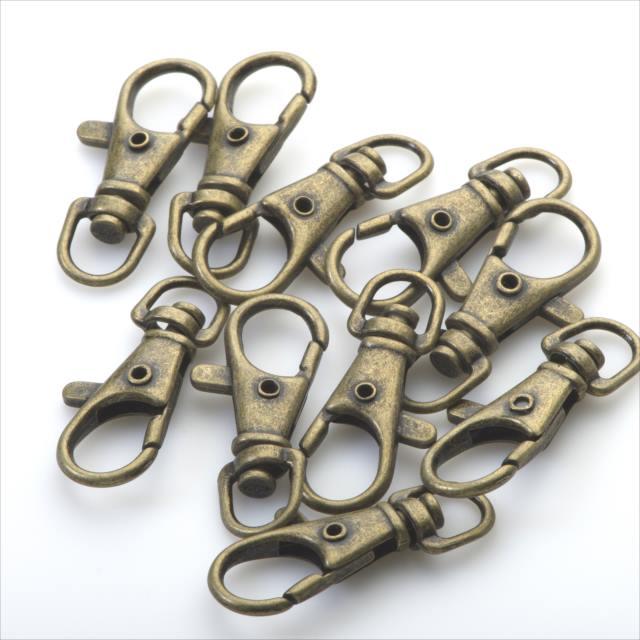 ナスカン 30個セット 23mm 35mm 37mm アンティーク 金古美 レバー