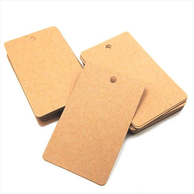 ペーパー タグ 50枚セット 長方形 30mm 50mm 紙製 値札 提札 台紙
