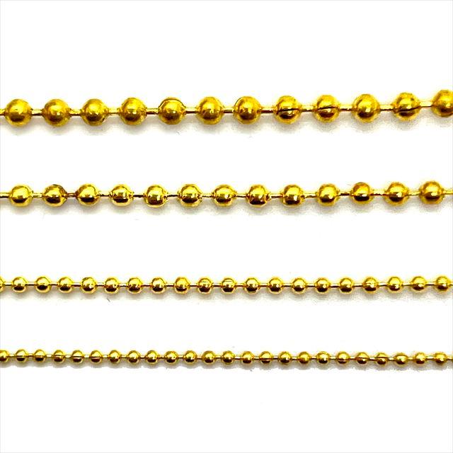 ボールチェーン 1m単位 切り売り 1.1mm 1.5mm 1.8mm 2.2mm 極細 細め