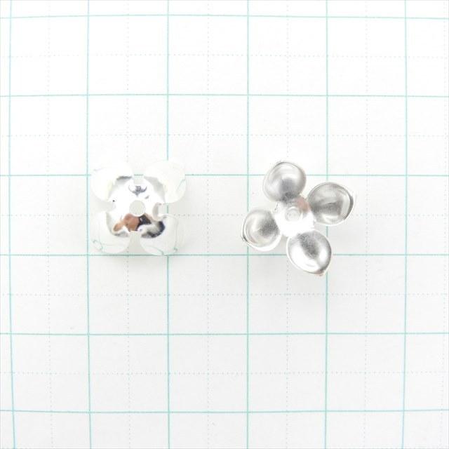 フラワー 座金 4枚弁 10mm 10個 花びら 花弁 ビーズキャップ 高品質 