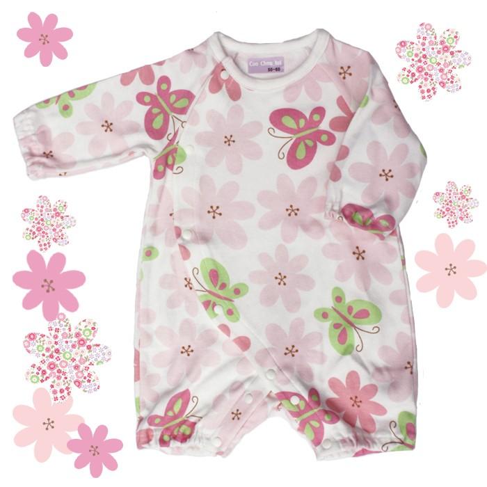 メール便送料無料】4種 女の子フィットオール カバーオール ロンパース