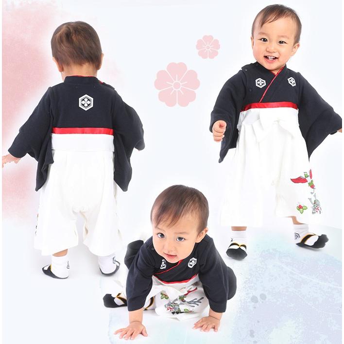 兜black 袴ロンパース 袴カバーオール ベビー キッズ 子供服 ベビー服 初節句 お食い初め 男の子 羽織 袴 フォーマル 和服 着物 初節句 Black Kabuto ミニビーンズ 通販 Yahoo ショッピング