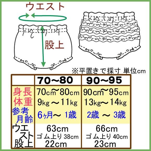 ２枚・フリフリ ブルマピンク小花柄・ピンク水玉リボン　あす楽　ブルマ　　子供服　キッズ　パンツ　ボトムベビー服かわいいフリルフリフリ｜harvesshop｜03