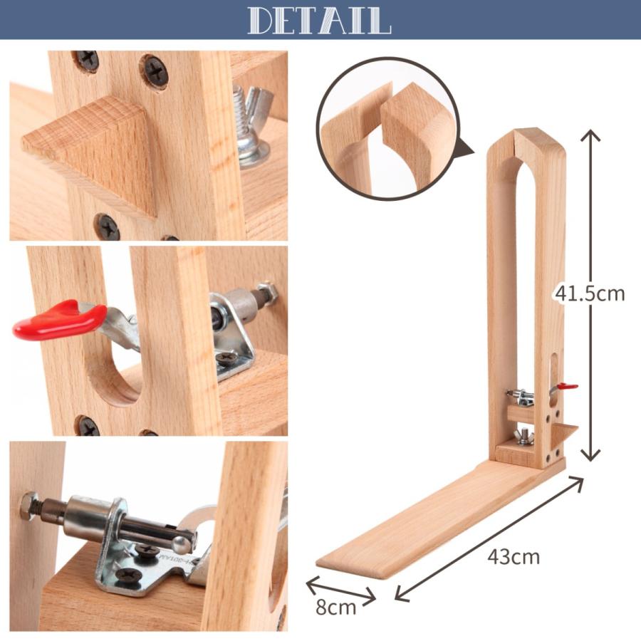 レーシングポニー レザークラフト 道具 ポニー 高さ抜群 ステッチングツリー ブナ木製 合皮シール付 説明書付 Harvestmart｜harvestmart｜09
