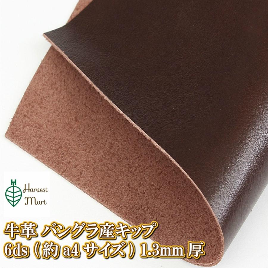 レザークラフト 革 牛革 ヌメ革 カラー革 バングラ キップ アニリン a4 