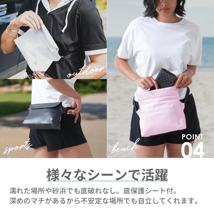長財布が入る 防水ポーチ 防水 バッグ ショルダー 完全防水 IPX8 海